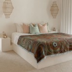 Indigenous Art Throw Rug | Blue Ocean | Natalie Jade